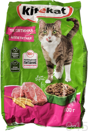 Корм для кошек "Китекат" телятинка аппетитная 800 гр